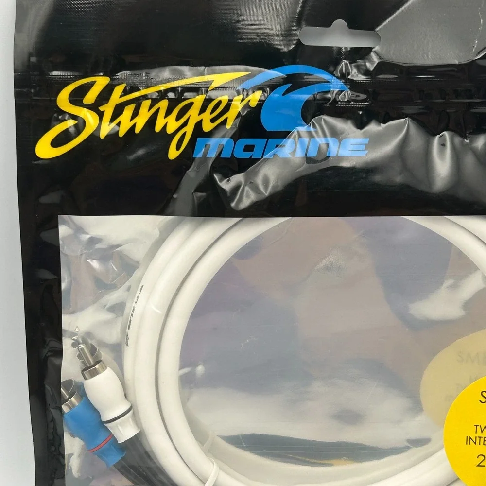 Stinger SMRCA2 Marine Grade 2-Channel RCA Interconnect Audio Cable‎ 2m/6.6ft